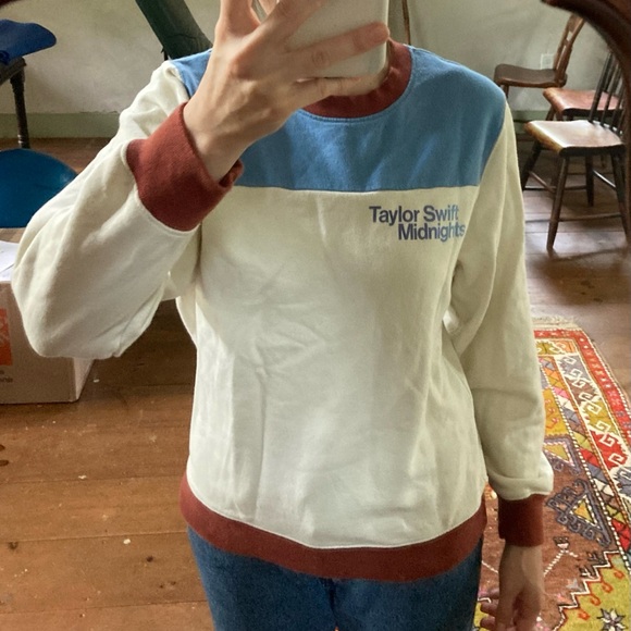 Taylor Swift Official Midnights Colorblock Crewneck Sweatshirt - Picture 6 of 7